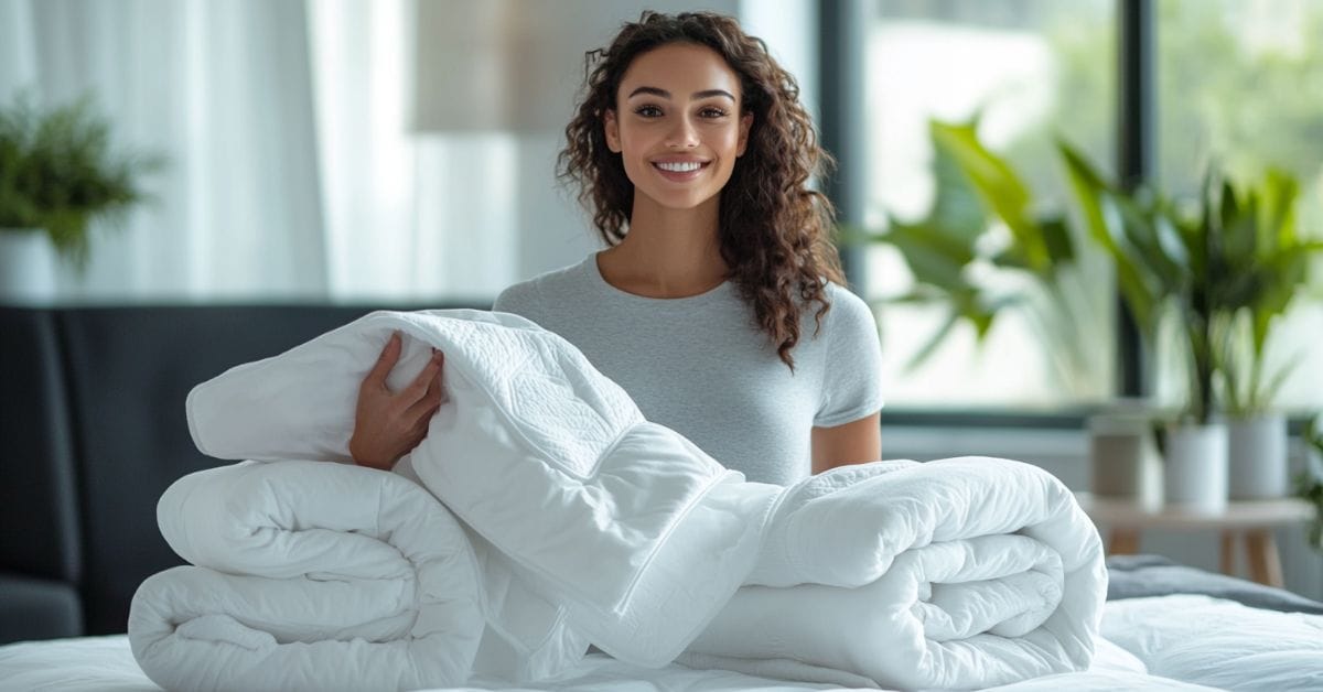 Test af temperaturregulerende dyner