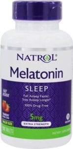 Natrol Melatonin fast dissolve jordbær 5 mg​