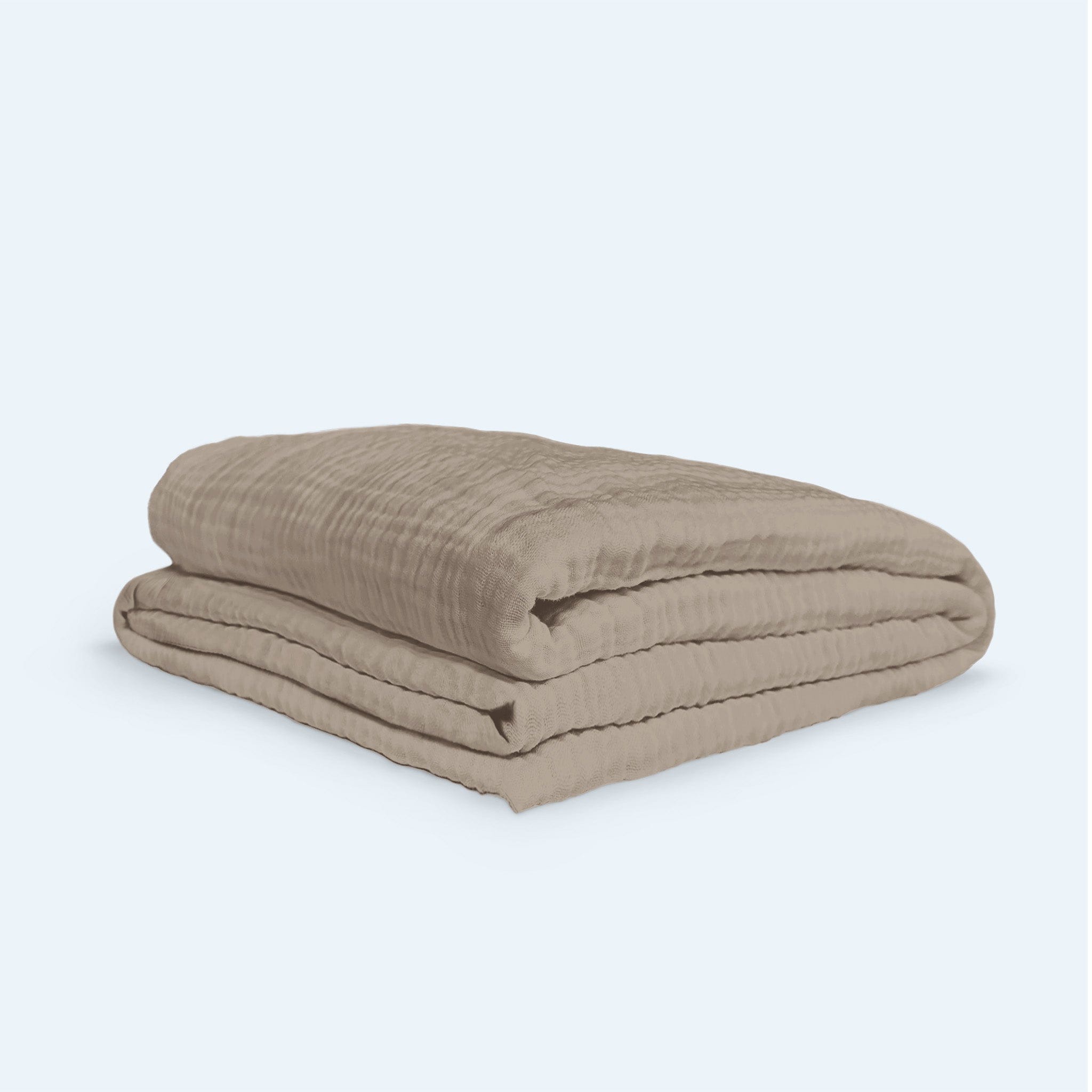 Bomuldsmuslin Dynebetræk - 140x200 / Mocha