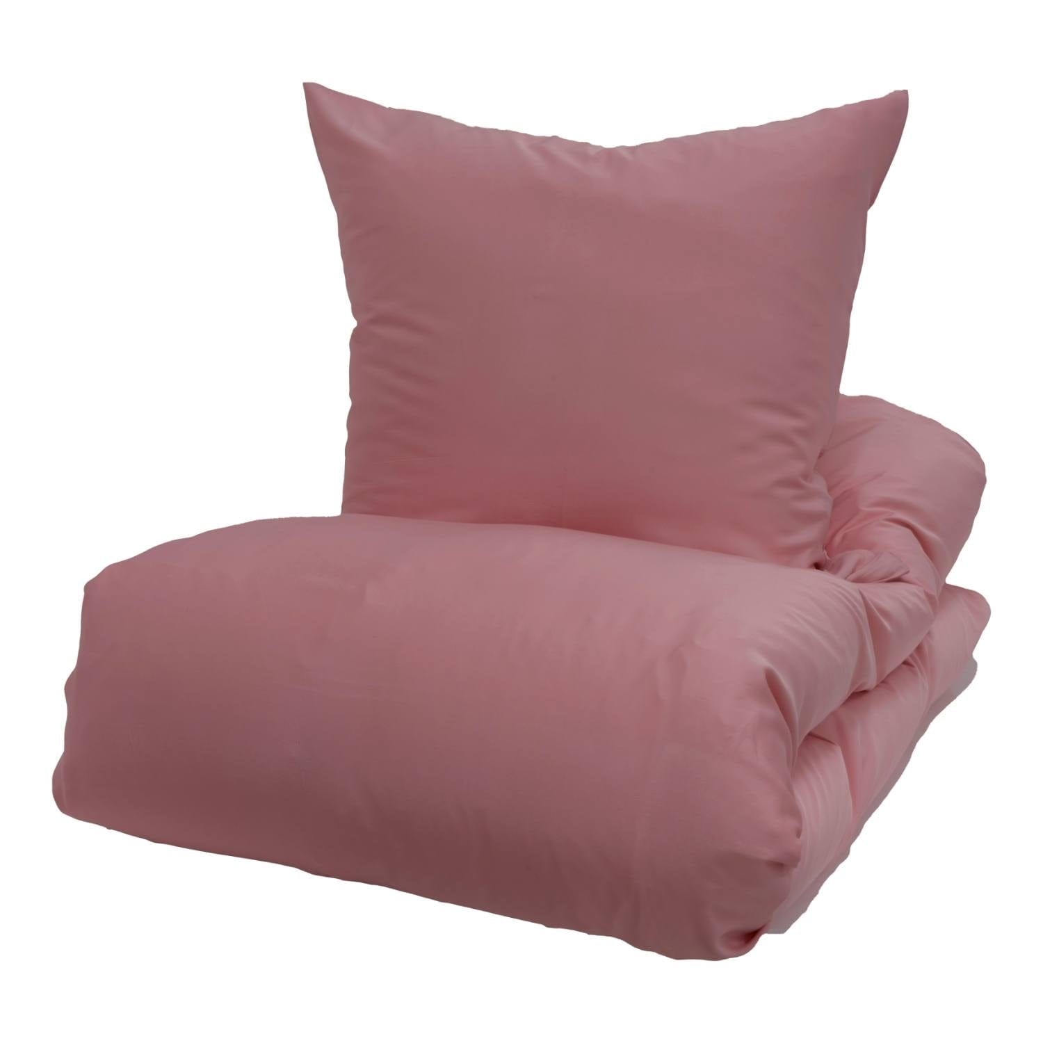 Bambus sengetøj Gammelrosa Eksem/udsat hud Str. 140x200 - allergivenligt sengetøj fra Quilts of Denmark