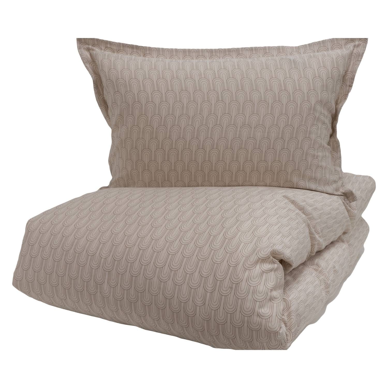 OUTLET: Allergivenligt sengetøj Betty Beige (høj TC - 400) - 140x200 - Sengetøj fra Quilts of Denmark