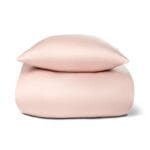 Bambus baby sengetøj - 70x100 cm - 100% Naturligt bambus - Nature By Borg Rosa satinvævet baby dynebetræk
