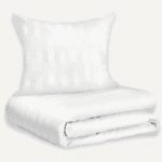 Bambussengetøj | GreenChoice | White stripes | 140x200