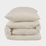 Bambus sengetøj beige 140x200